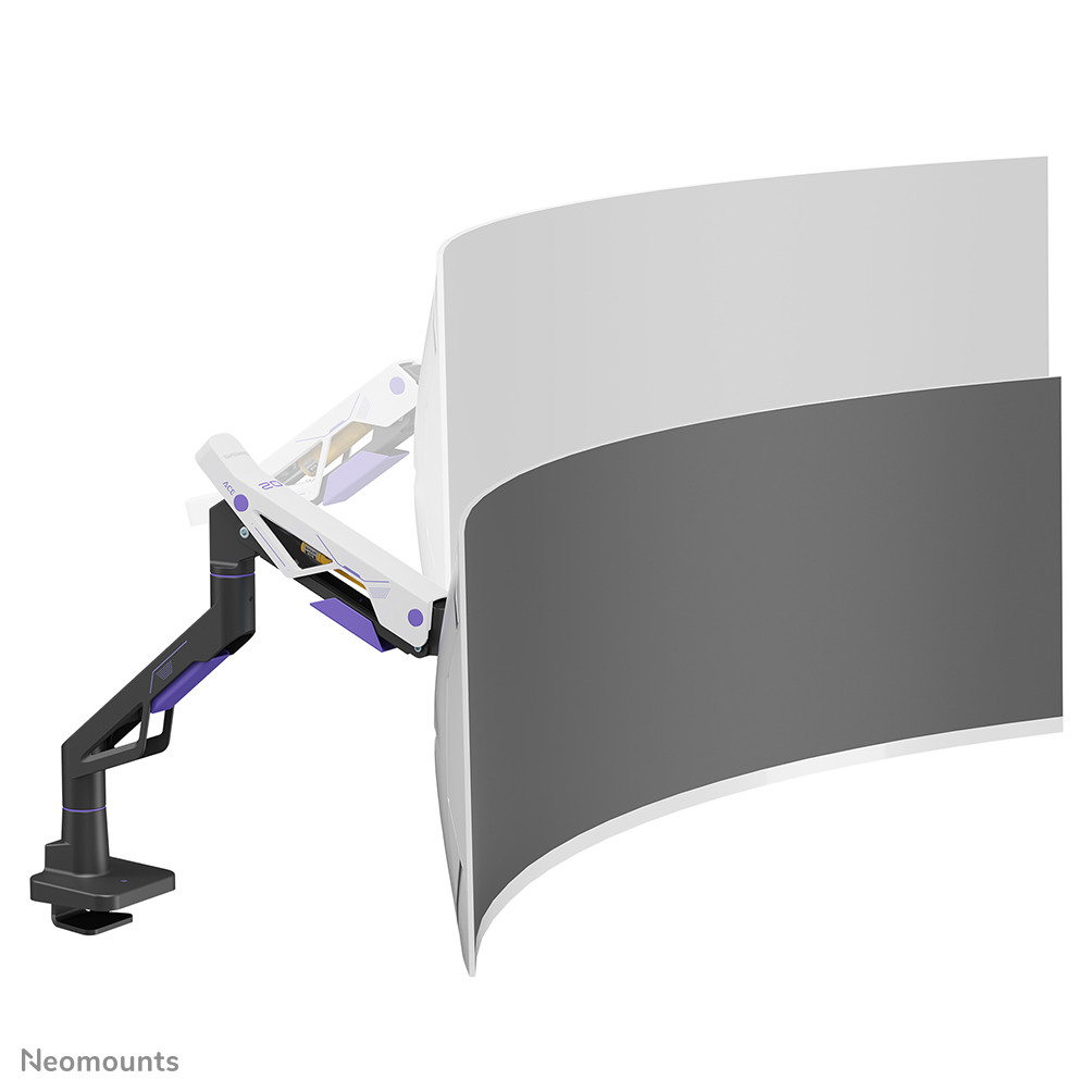 Neomounts DS70-256BL1 Monitorarm Gaming 24-57" - Gasfeder - Topfix - 180°-Stopp